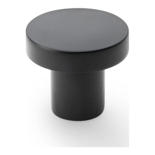 AW821-30-BL • 30mm • Black • Alexander & Wilks Hanover Plain Cupboard Knob